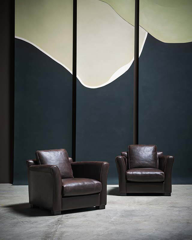 Baxter Кресло Diner Plume Creme Leather от Baxter — в интерьере