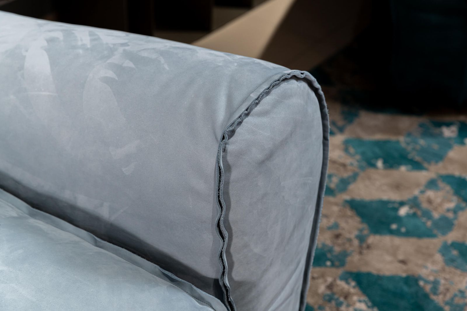 Baxter Диван с подушками Housse 265 Kashmir Azure от Baxter — в интерьере