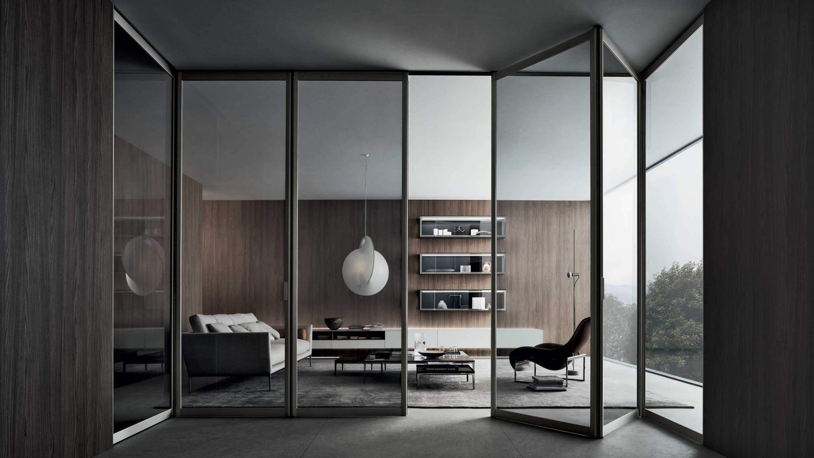 Rimadesio Перегородка Siparium1 от Rimadesio — в интерьере