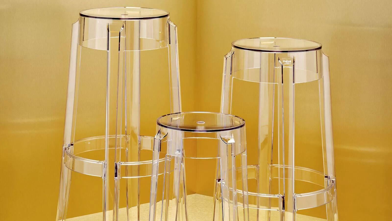 Kartell Барный стул Charles Ghost CRYSTAL от Kartell — в интерьере