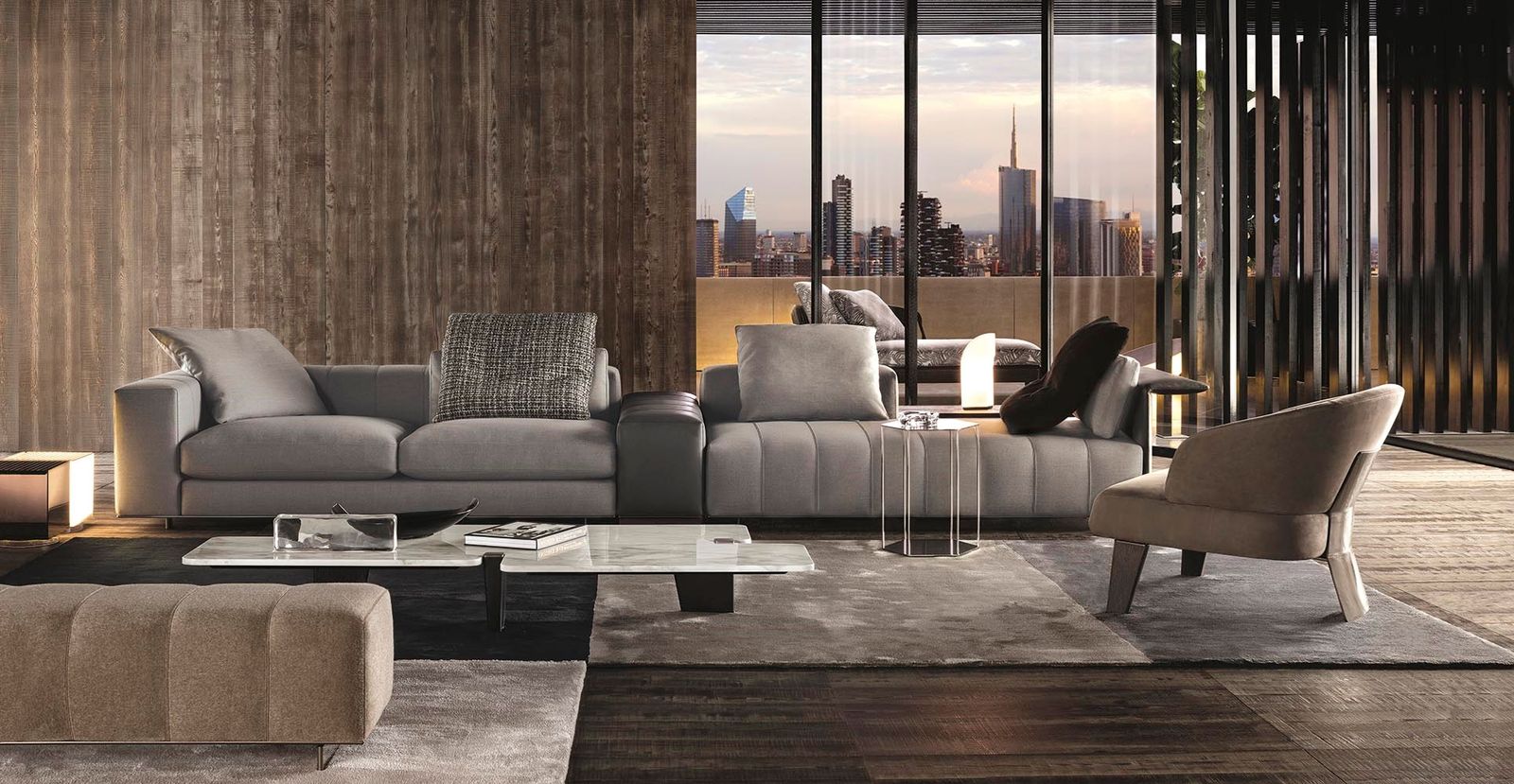 Meridiani Диван Freeman от Meridiani — в интерьере