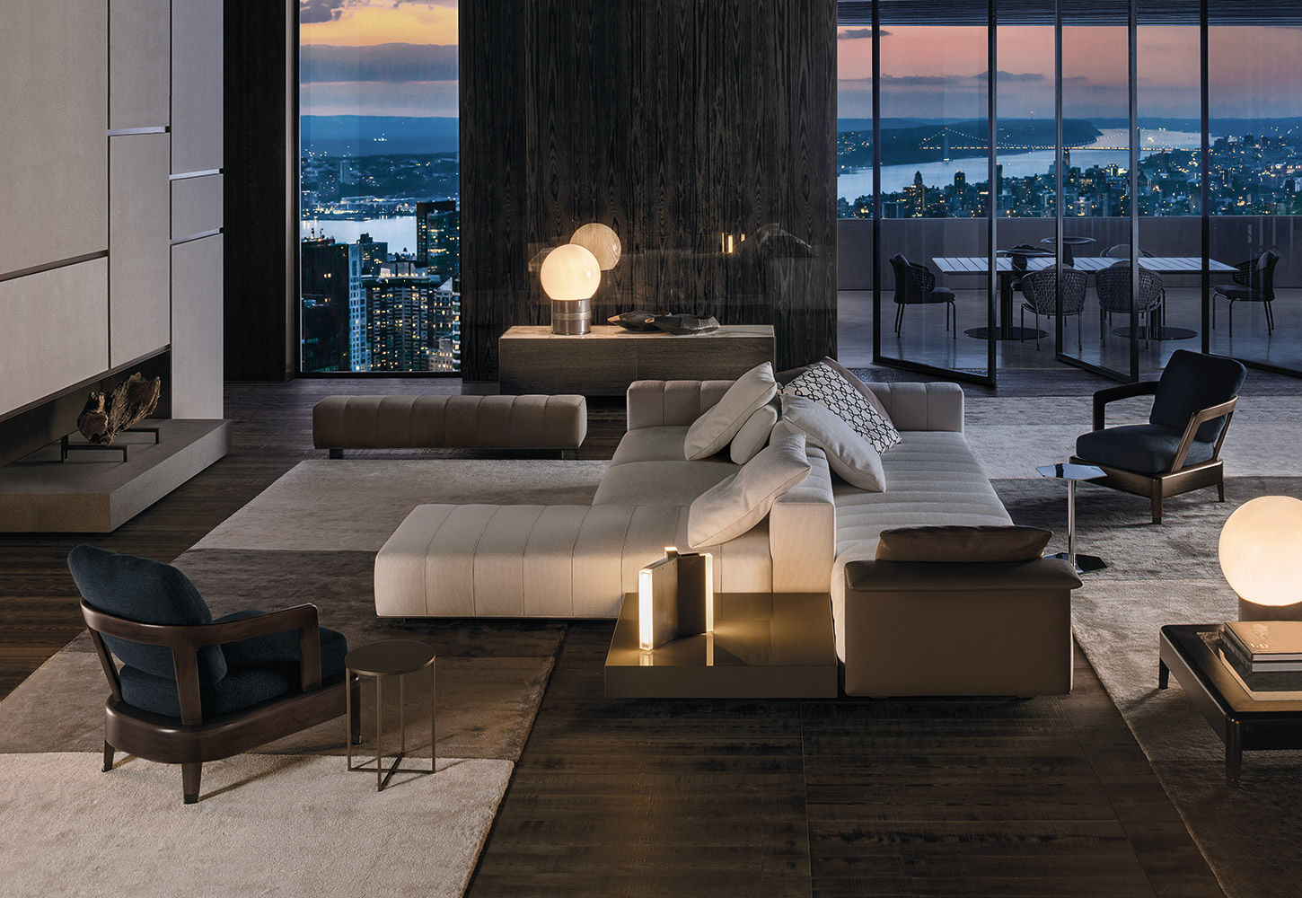 Meridiani Диван Freeman от Meridiani — в интерьере