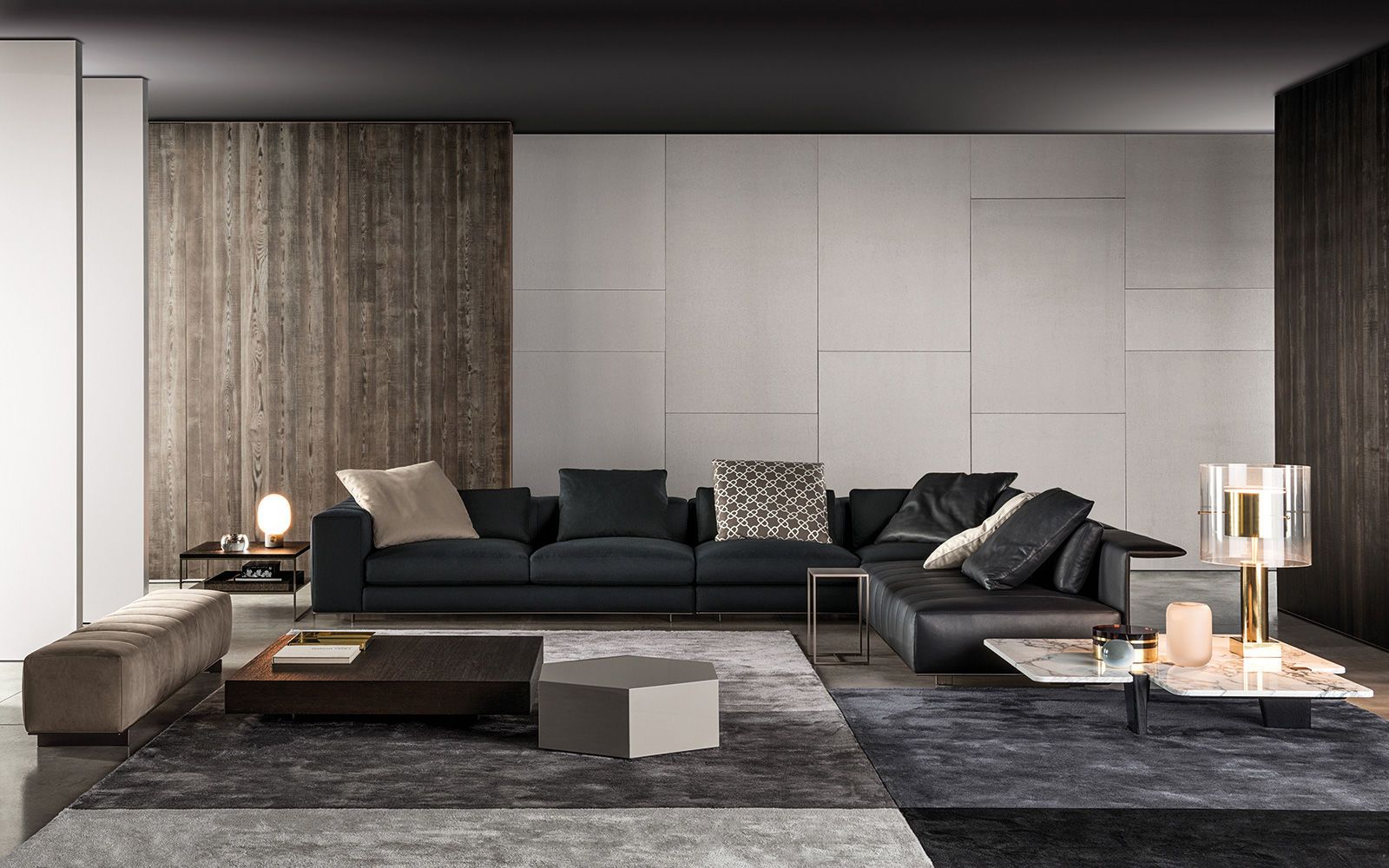 Meridiani Диван Freeman от Meridiani — в интерьере