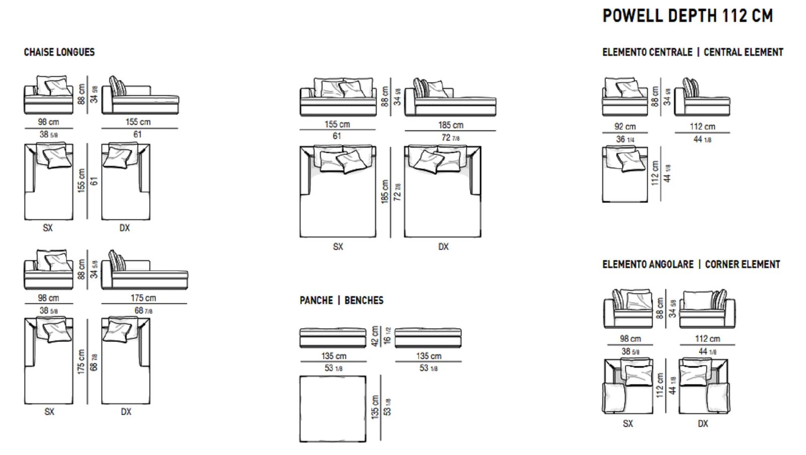 Minotti Диван Powell от Minotti