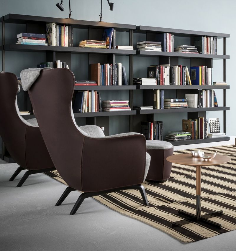 Poltrona Frau Стеллаж/библиотека Jobs Bookcase от Poltrona Frau — в интерьере