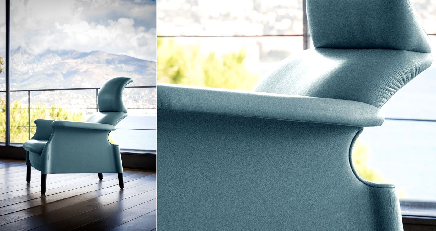 Poltrona Frau Кресло Sanluca Steel Blue от Poltrona Frau — в интерьере