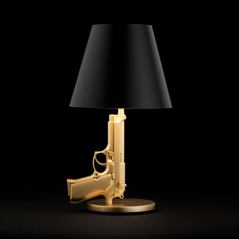 Flos Настольная лампа Guns – Bedside Gun от Flos — в интерьере