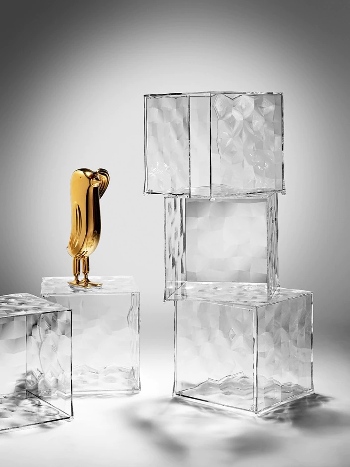 Kartell Прикроватная тумбочка Optic от Kartell — в интерьере