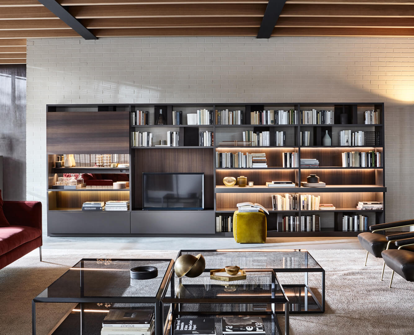 Molteni&C Композиция под ТВ 505 от Molteni & C — в интерьере