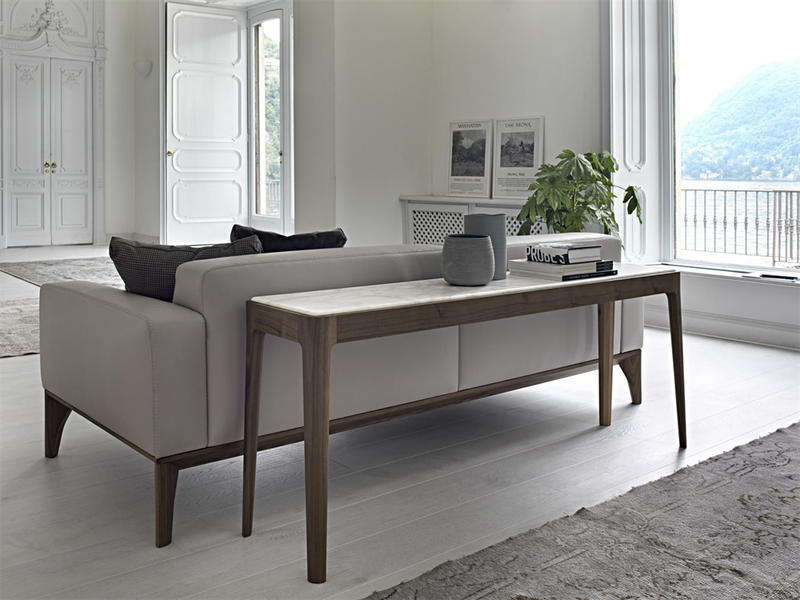 Porada Консоль Ziggy 12 noce canaletta/calacatta oro от Porada — в интерьере