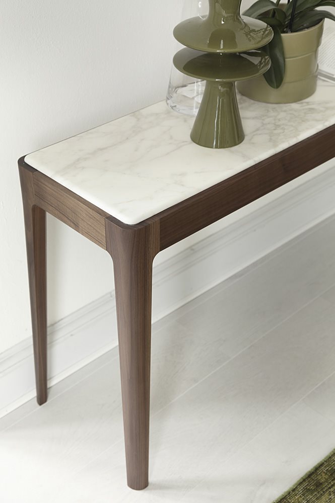 Porada Консоль Ziggy 12 noce canaletta/calacatta oro от Porada — в интерьере