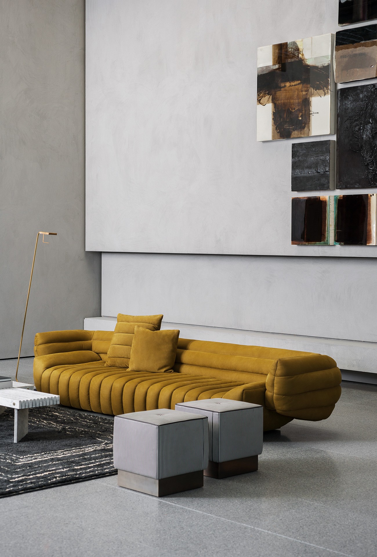 Baxter Диван Tactile Nabuck Kiwi от Baxter — в интерьере