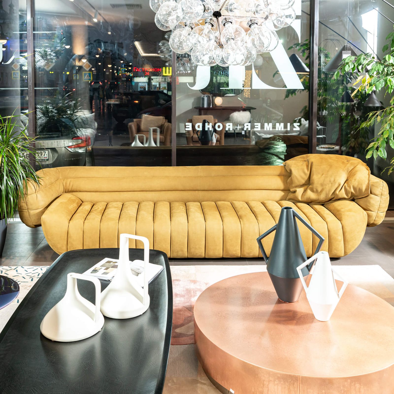 Baxter Диван Tactile Nabuck Kiwi от Baxter — в интерьере
