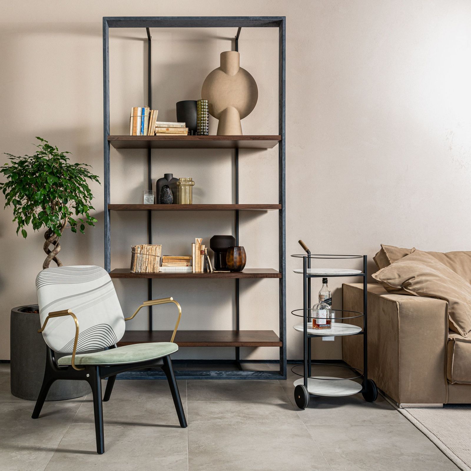 Baxter Кресло Thea Nabuck Sage от Baxter — в интерьере