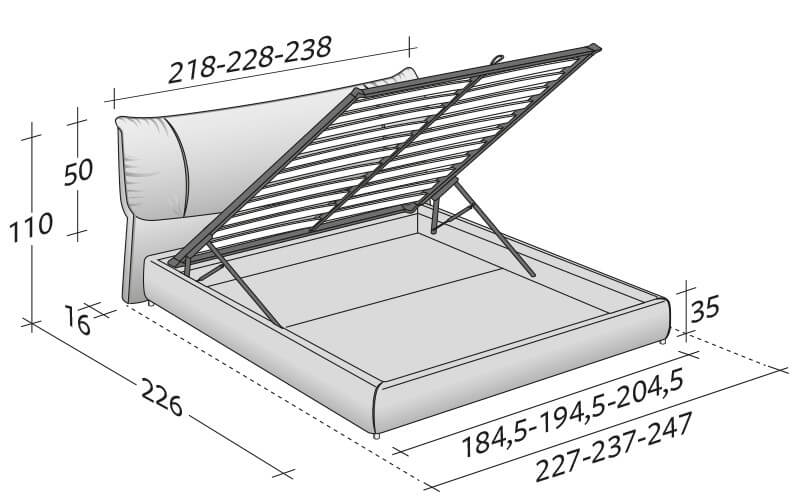 Flou Кровать Softwing от Flou