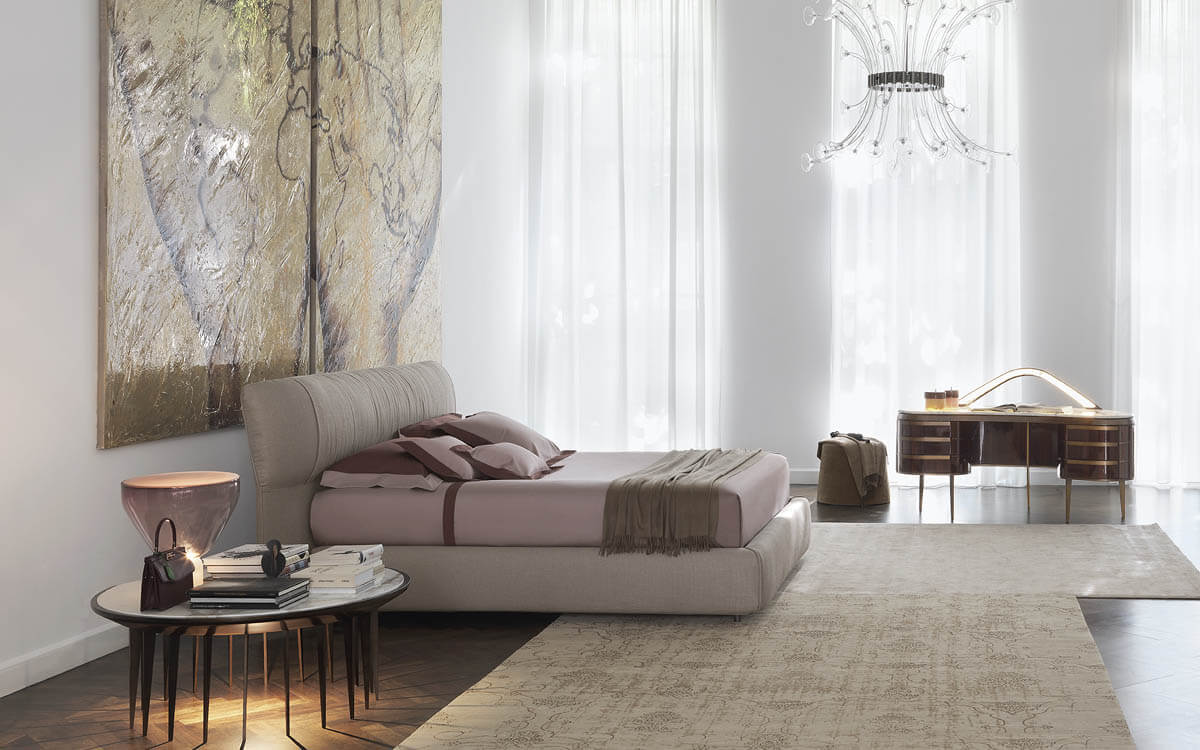 Flou Кровать Softwing от Flou — в интерьере