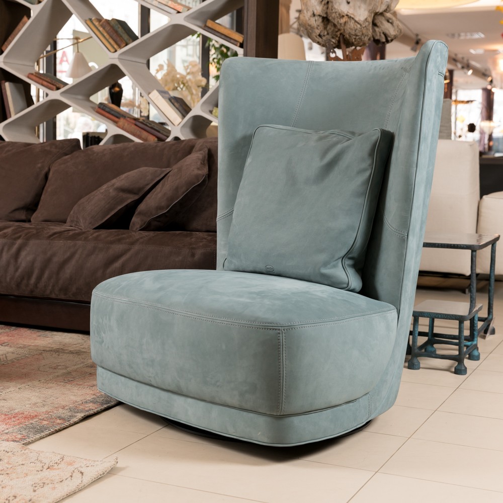 Baxter Кресло Etienne Bergere Leather Nabuck Sage от Baxter — в интерьере