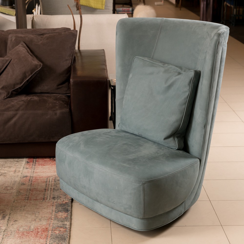 Baxter Кресло Etienne Bergere Leather Nabuck Sage от Baxter — в интерьере
