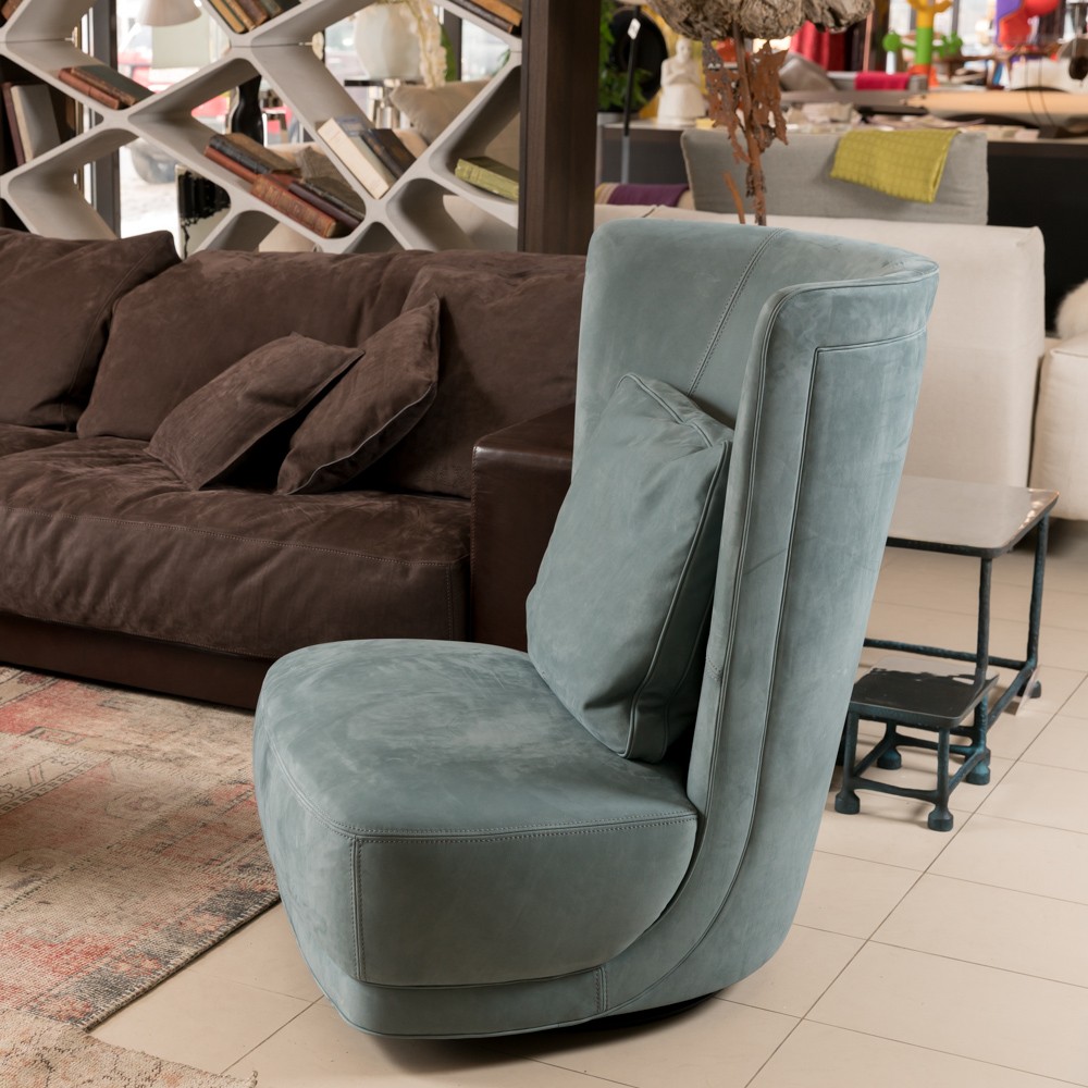 Baxter Кресло Etienne Bergere Leather Nabuck Sage от Baxter — в интерьере
