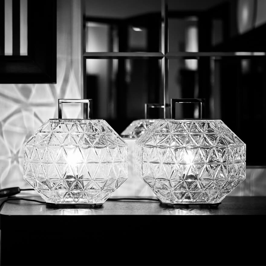 Contardi Настольная лампа Treasure TA Polished nickel/Engraved crystal от Contardi — в интерьере