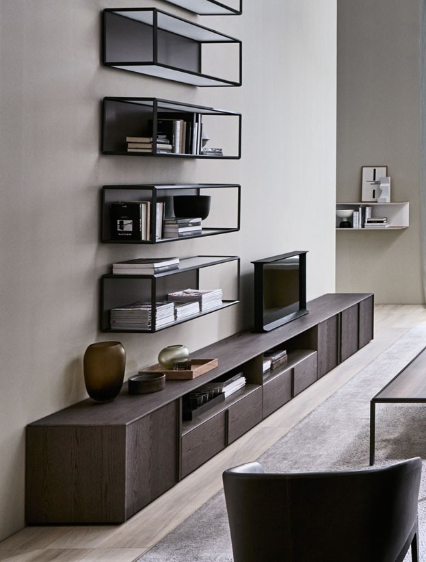 Molteni&C Стеллаж - витрина Grado° от Molteni & C — в интерьере