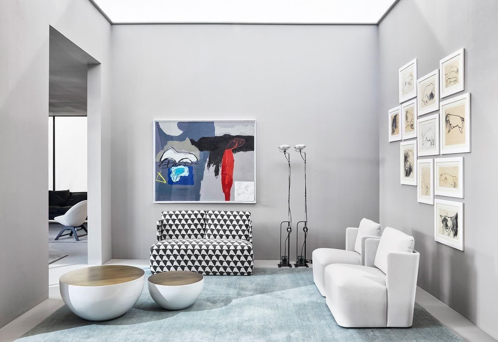 Meridiani Диван Keeton от Meridiani — в интерьере