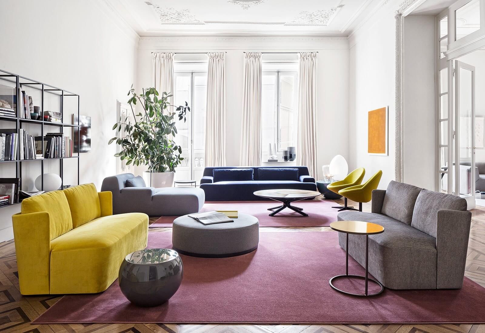 Meridiani Диван Keeton от Meridiani — в интерьере