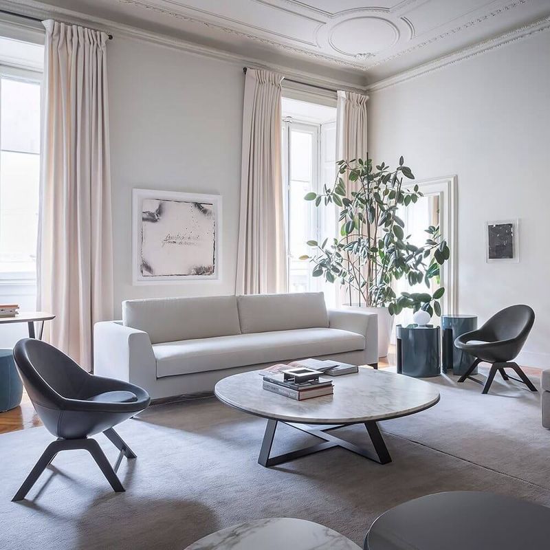 Meridiani Диван Louis Up от Meridiani — в интерьере