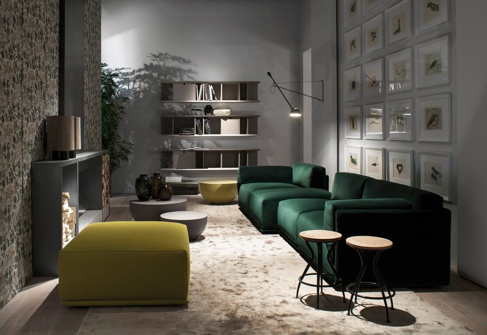Meridiani Диван Bacon от Meridiani — в интерьере