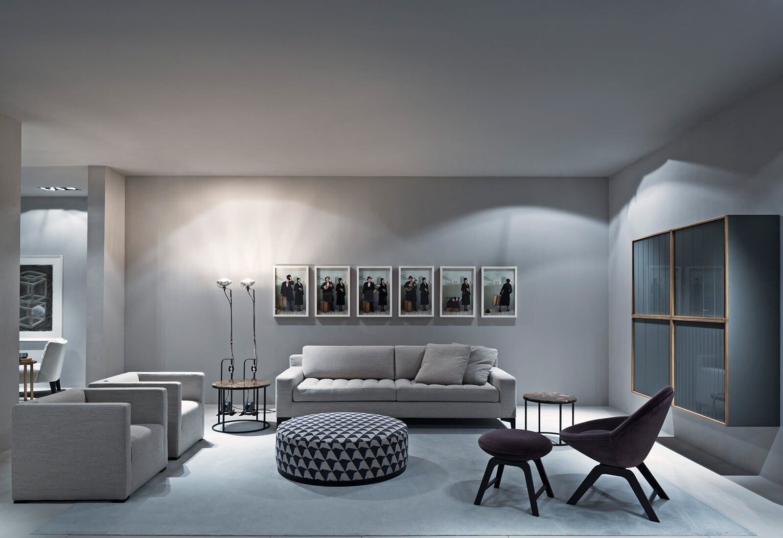 Meridiani Пуф Brons от Meridiani — в интерьере