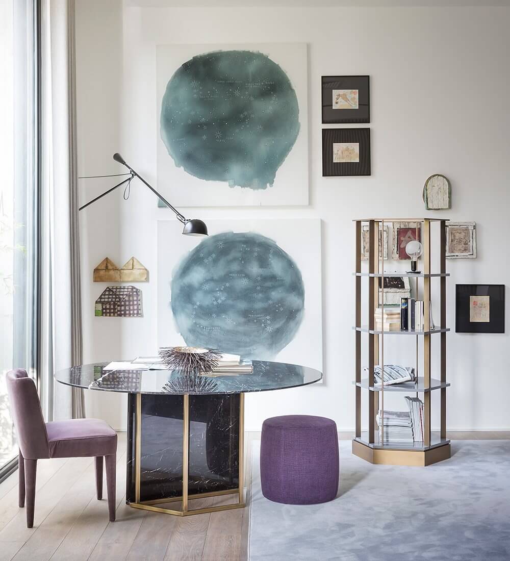 Meridiani Пуф Charlot от Meridiani — в интерьере
