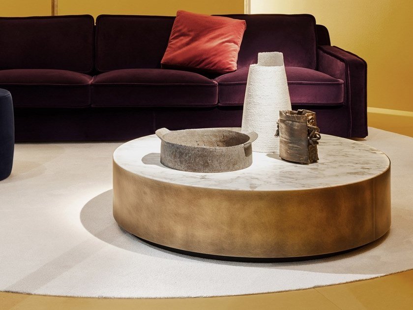 Meridiani Журнальный столик Belt Marble 120 от Meridiani — в интерьере
