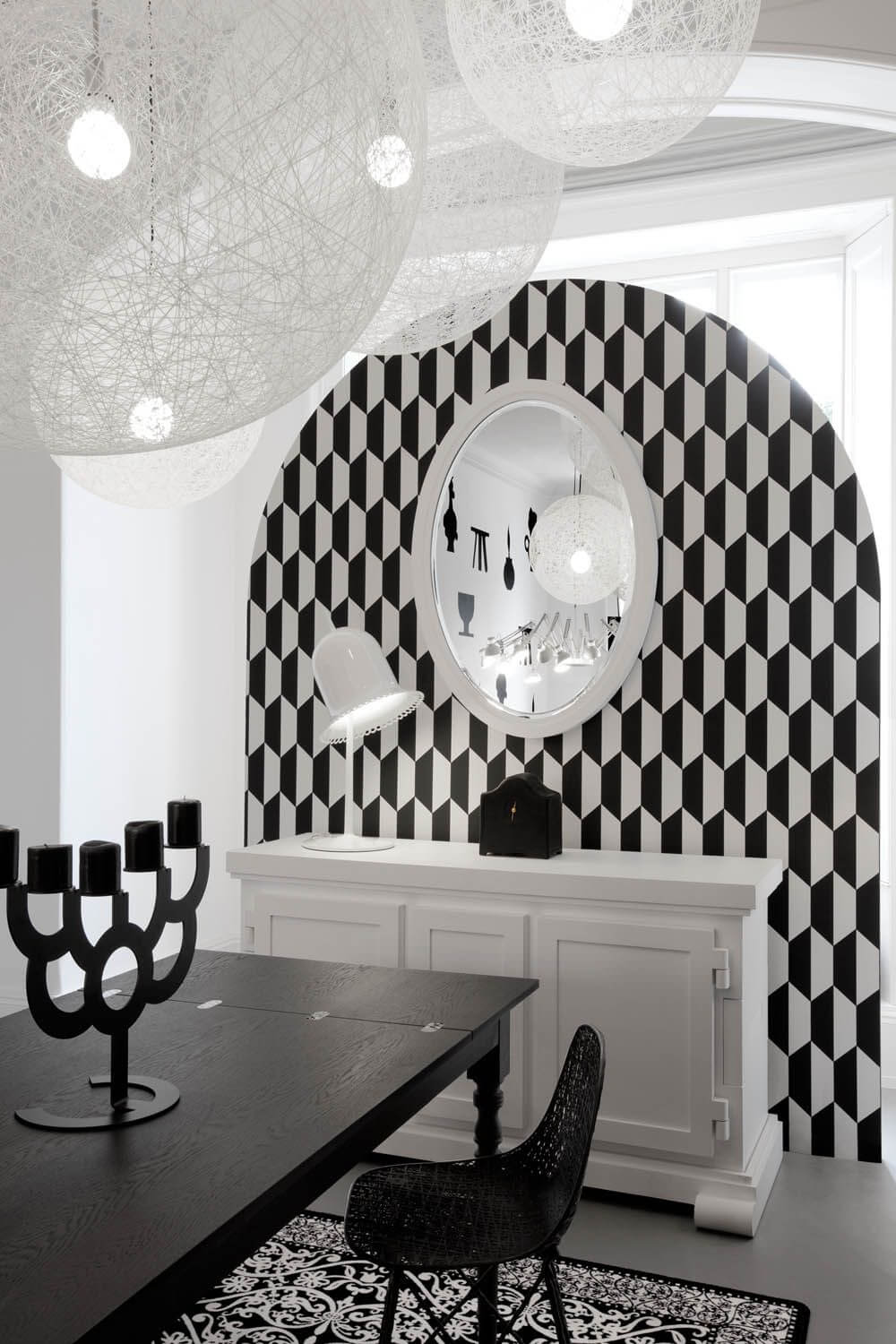 Moooi Зеркало Paper Mirror от Moooi — в интерьере
