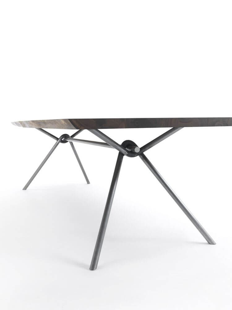 Riva 1920 Стол Iron Natural Sides от Riva 1920