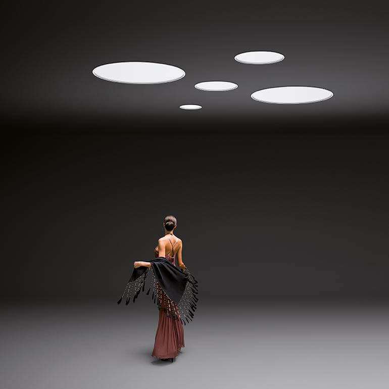 Vibia Потолочный светильник Big Built-In 0543/44 от Vibia — в интерьере