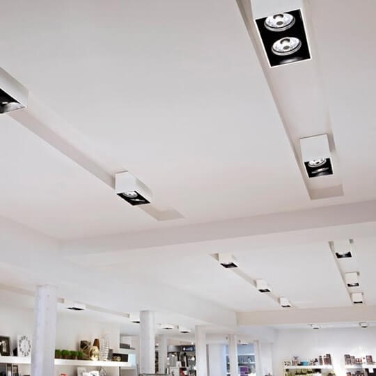Flos Потолочный светильник Compass Box от Flos — в интерьере