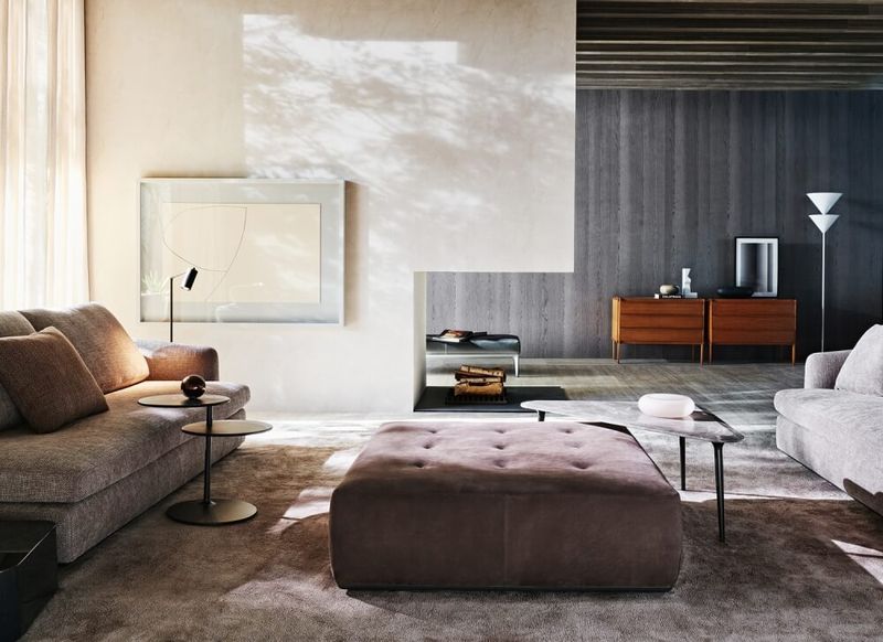 Molteni&C Пуф Euston от Molteni & C — в интерьере