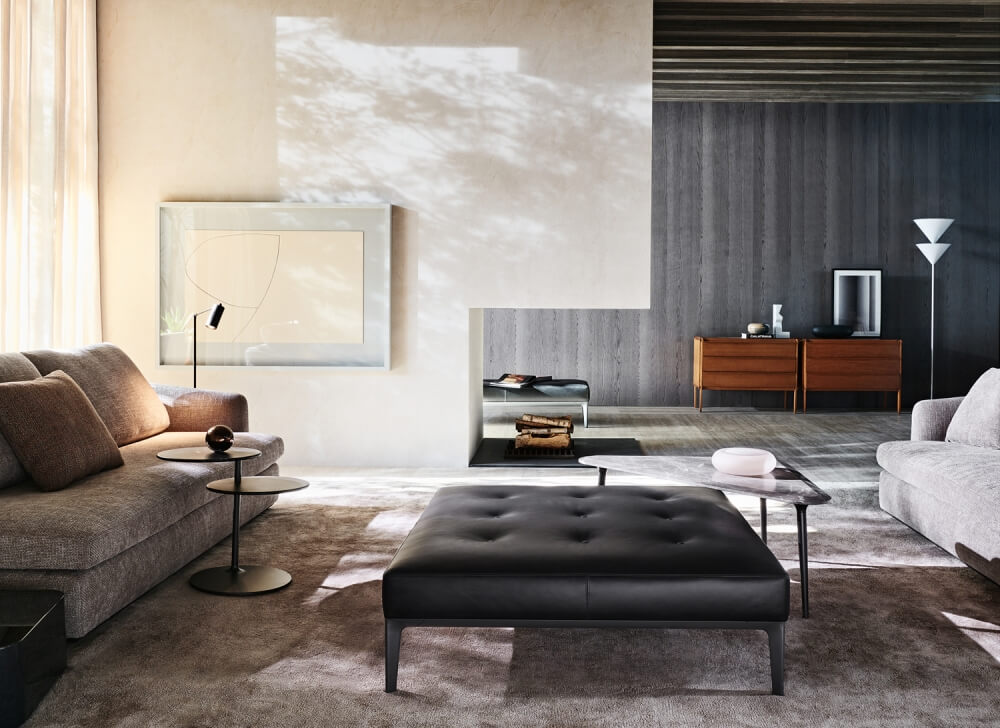Molteni&C Пуф Euston от Molteni & C — в интерьере