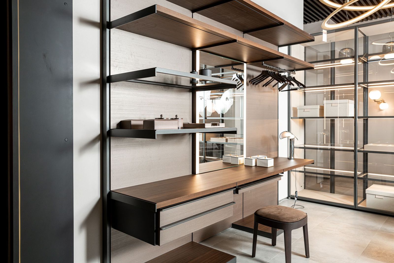 Molteni&C Открытая гардеробная Master Dressing от Molteni & C — в интерьере