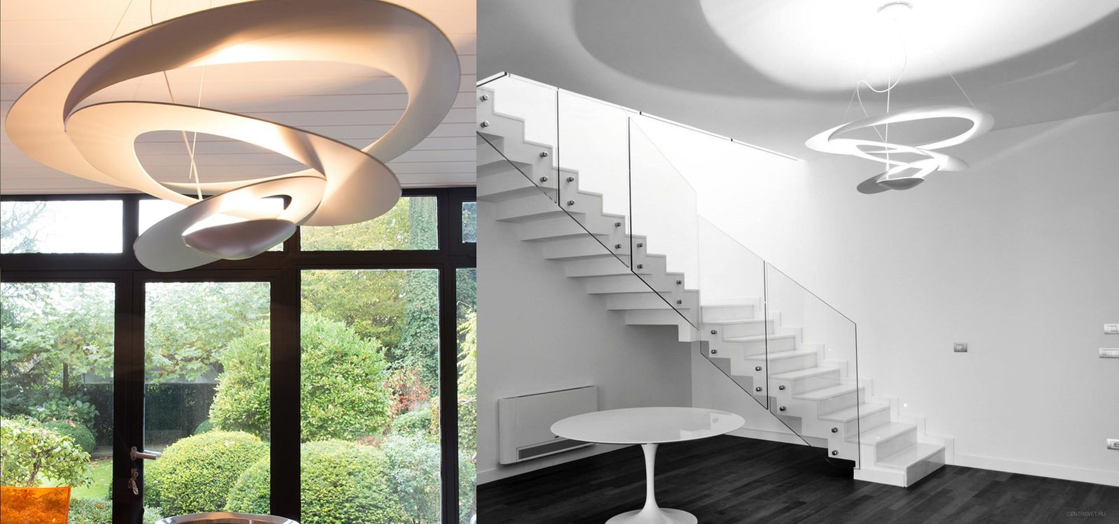 Artemide Люстра Pirce Suspension White от Artemide — в интерьере
