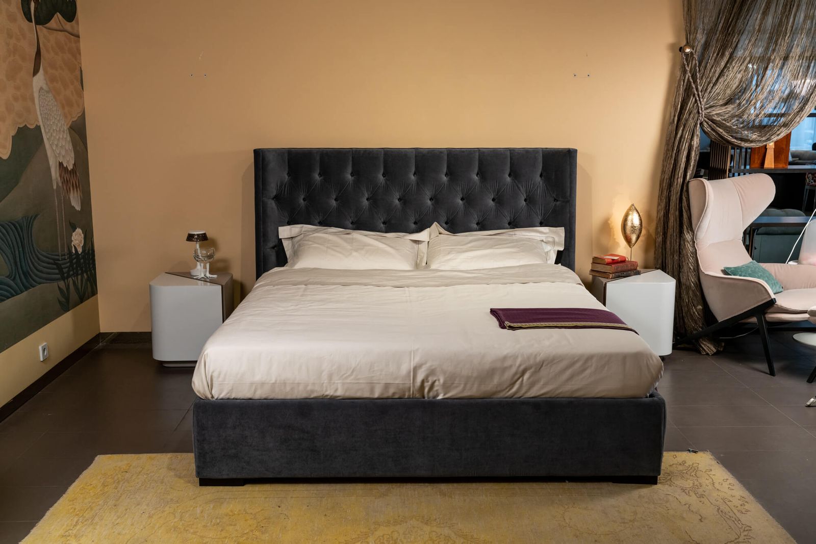 Meridiani Кровать Turman Low от Meridiani — в интерьере