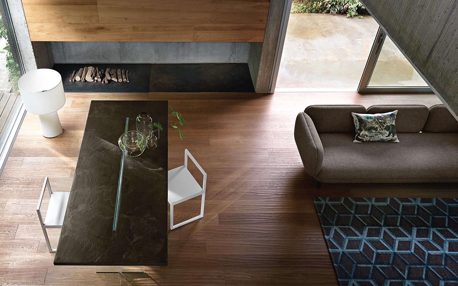 Fiam Стол LLT wood от Fiam — в интерьере