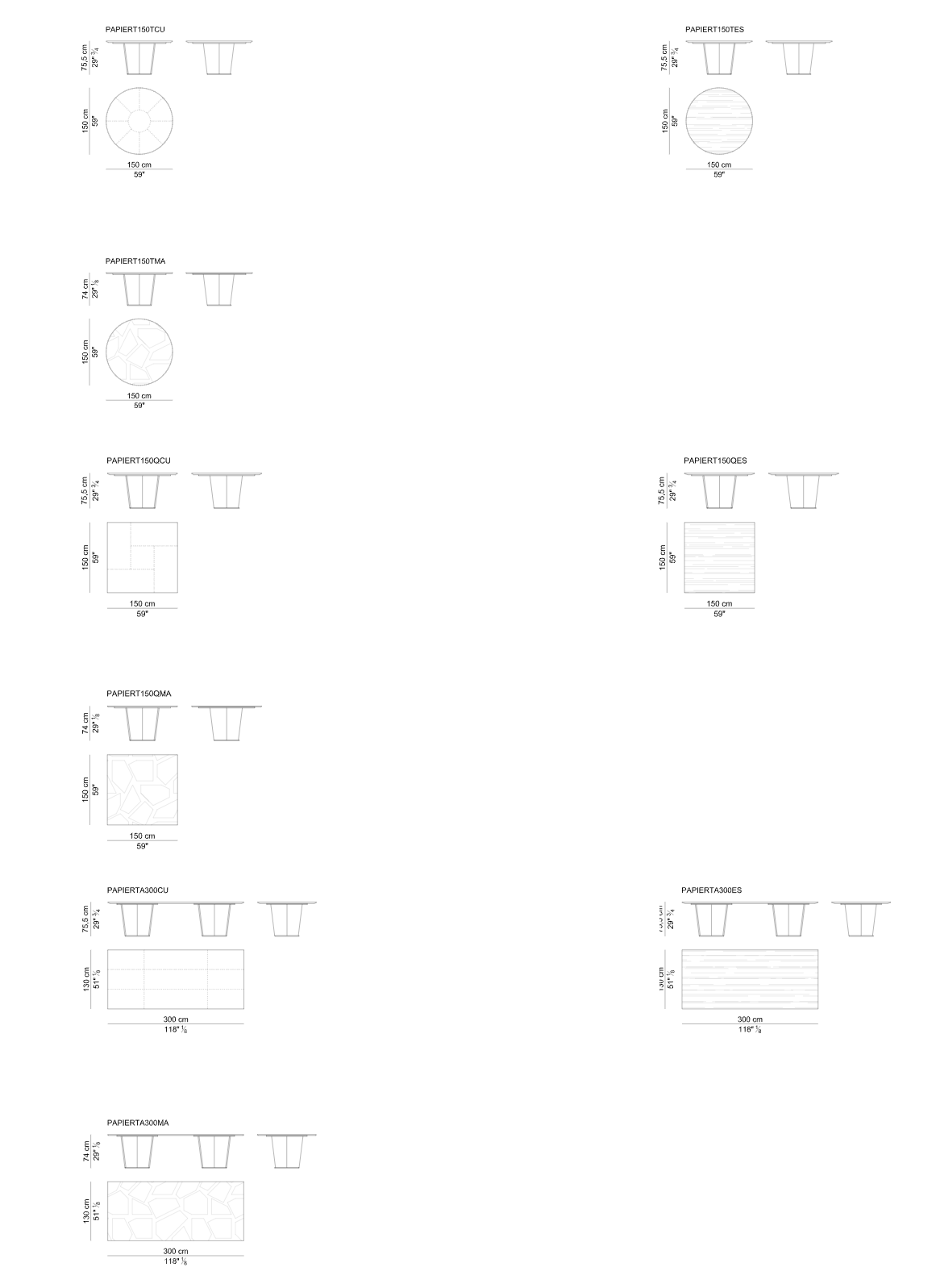 i 4 Mariani Стол Papier от i 4 Mariani