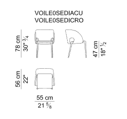 i 4 Mariani Стул Voile от i 4 Mariani