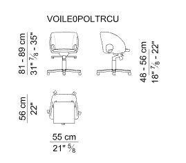 i 4 Mariani Рабочее кресло Voile от i 4 Mariani