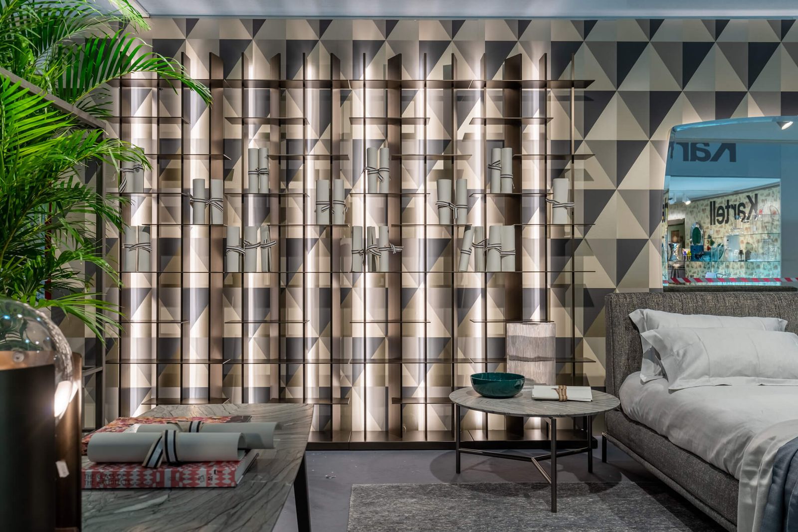 Flou Стеллаж CCLight matt burnished 259 от Flou — в интерьере