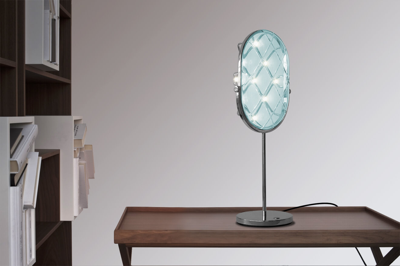 Contardi Настольная лампа Crystal ta Small Blue от Contardi — в интерьере