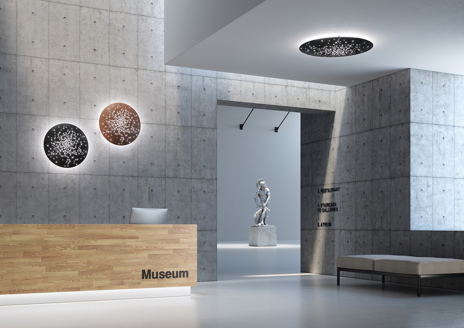 Fabbian Бра Lens F46 от Fabbian — в интерьере