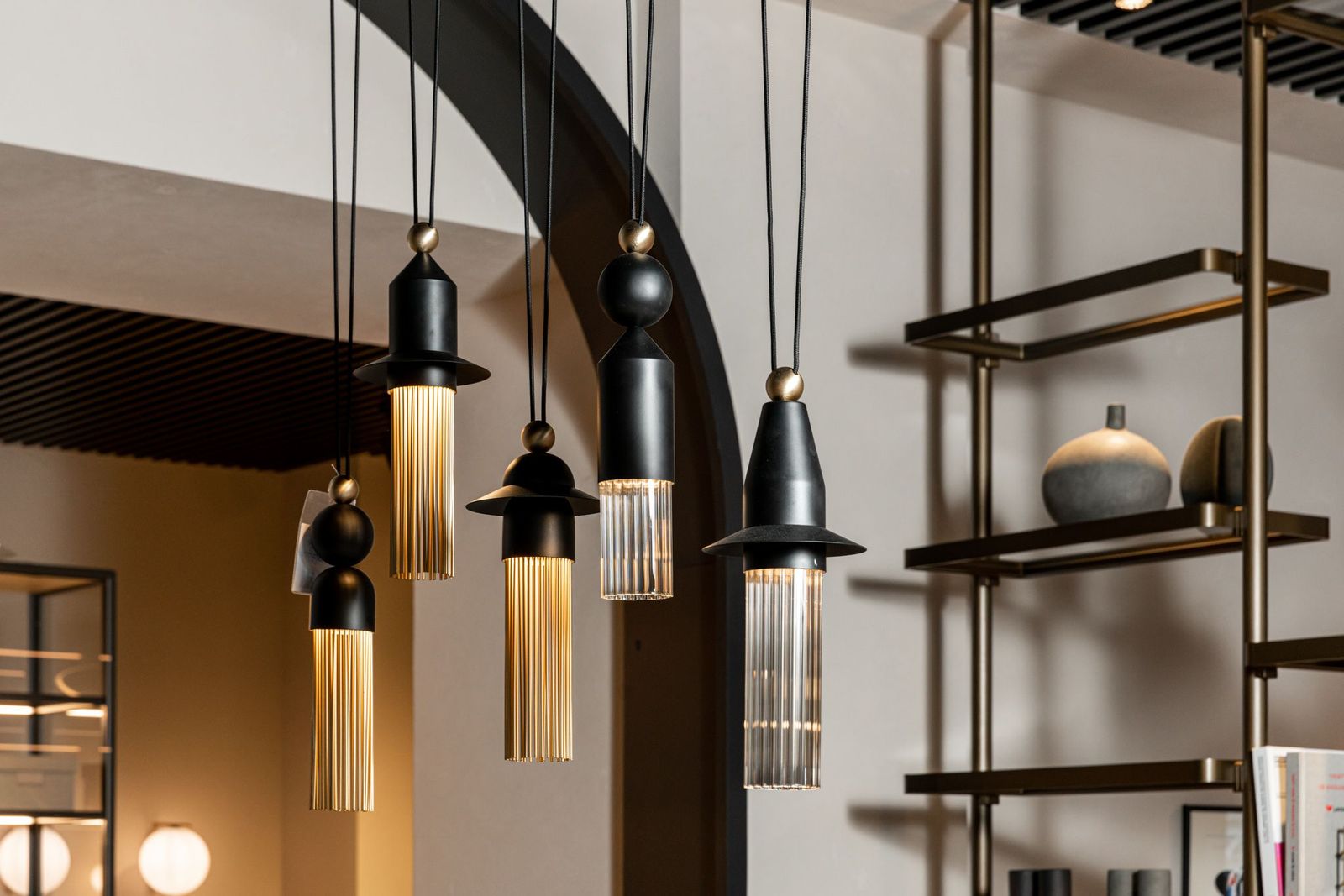 Masiero Подвесной светильник Nappe C5 Black от Masiero — в интерьере
