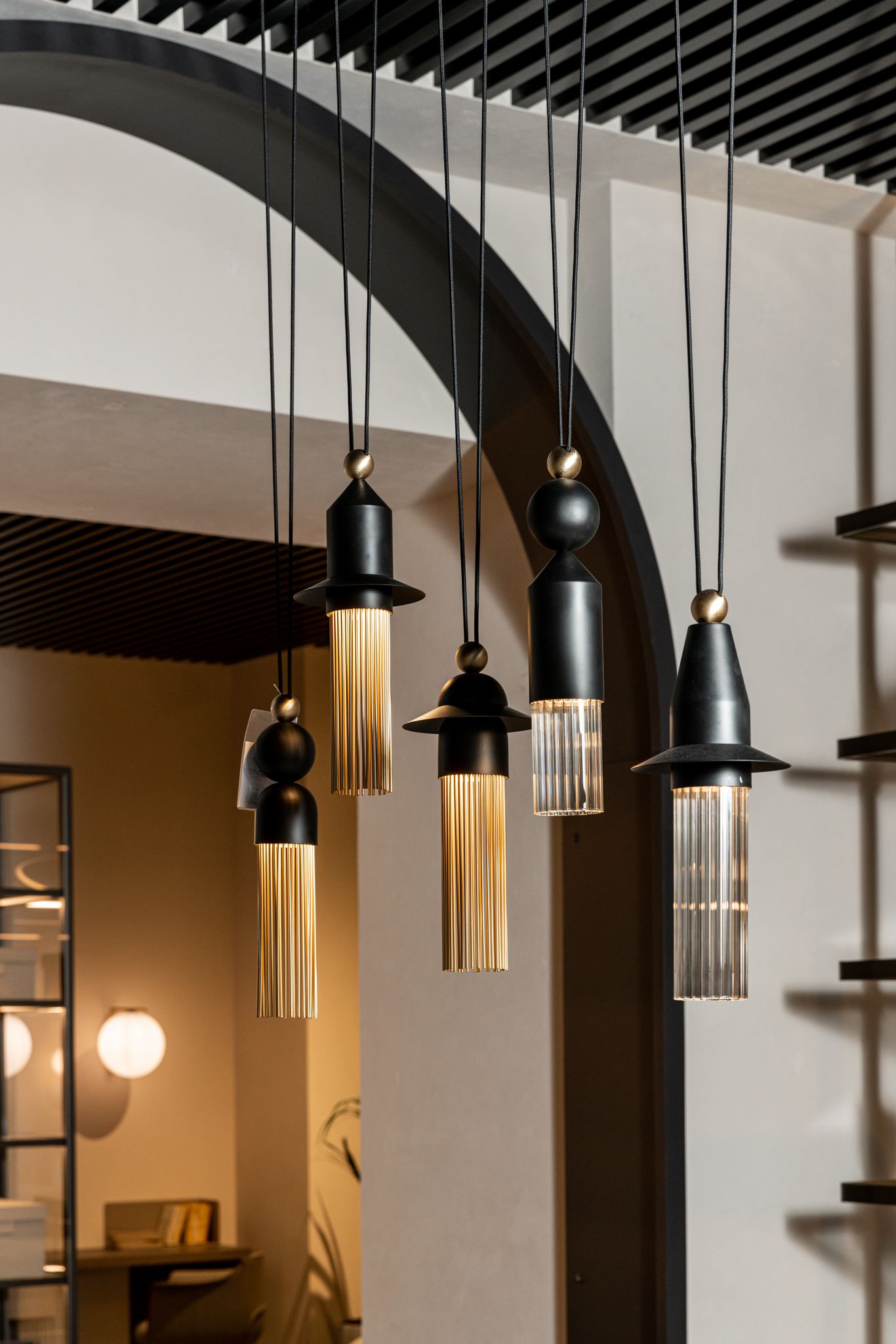 Masiero Подвесной светильник Nappe C5 Black от Masiero — в интерьере